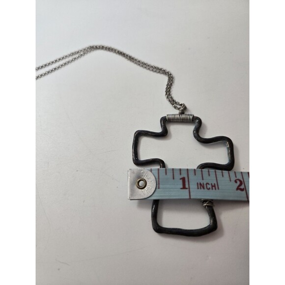 Metal Cross Pendant with Silver Tone Chain 19" with 3" extender - Picture 6 of 6